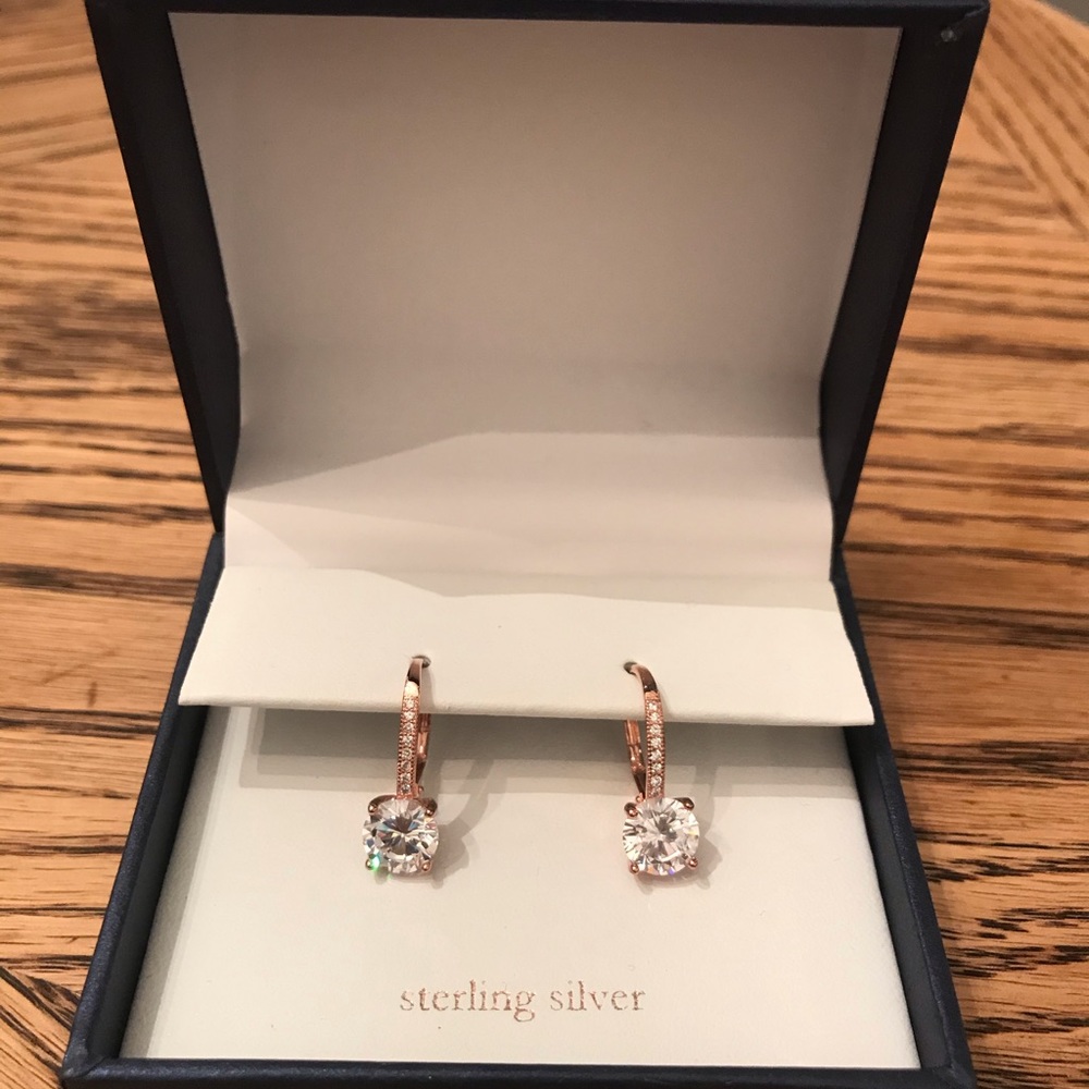 Rose Gold Dangle Earrings